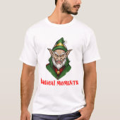 Magische Momente Angry Elf T-Shirt (Vorderseite)