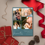 Magische Momente FotoCollage Familie Weihnachten<br><div class="desc">Unsere "Magical Moments Foto Collage Family Christmas Grußkarte" ist der perfekte Weg, die Freude und Wärme der Saison mit Ihren Lieben zu teilen! Diese minimalistische Fotokarte ist so konzipiert, dass sie das Wesen des Zusammenlebens erfassen kann und somit eine ideale Wahl ist, um den Feiertag zu verbringen. Diese Karte zeichnet...</div>