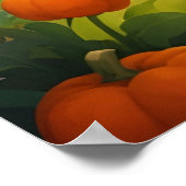 Magische Momente Halloween Garden AI Generativ Poster (Ecke)