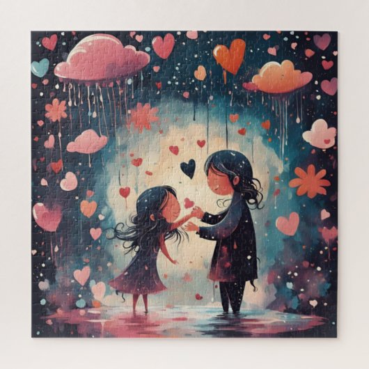 Magische Momente: Mama und Tochter Puzzle (Vertikal)