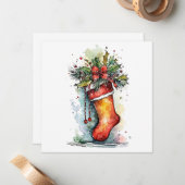 "Magische Momente: Weihnachtsfeiern" Mitteilungskarte (Vorderseite/Rückseite Beispiel)