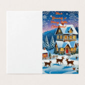 Magische Momente Weihnachtskarte (Außenseite Aufgefaltet)