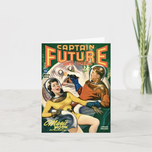 Magische Mond-Gruß-Karte Karte (Vorderseite)