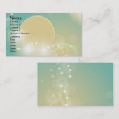 Magische Mondkunstillustration Visitenkarte (Vorne/Hinten)