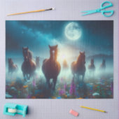 Magische Mondlichtpferde Seidenpapier (Basteln)