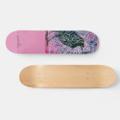 Magische Mongram Raven Runestone Skateboard (Horizontal)