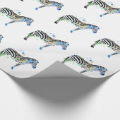 Magische multi farbige Zebra-Sprühfarbeart Geschenkpapier (Ecke)