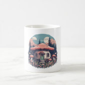 Magische Mushroom Meadow D3 Kaffeetasse (Mittel)