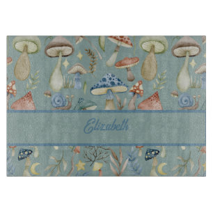 Magische Mushroom Mystical Hygge Personalisiert Schneidebrett