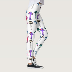 Magische Mushroom Weiße Leggings