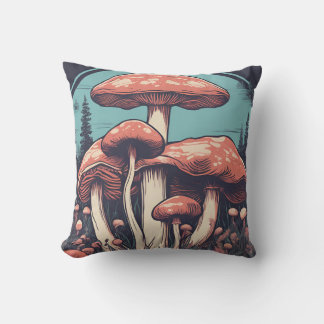 Magische Mushroom-Wiese D18 Kissen