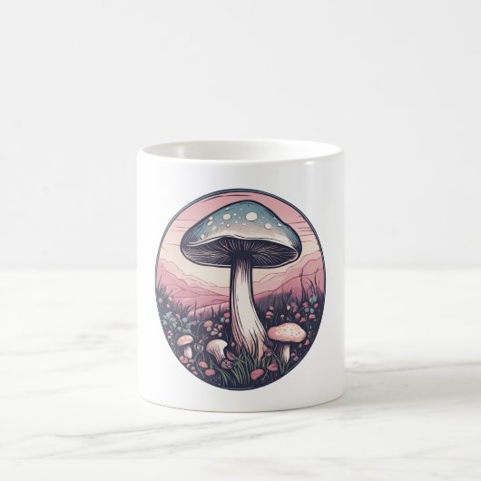 Magische Mushroom-Wiese D23 Kaffeetasse (Mittel)