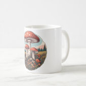 Magische Mushroom-Wiese D24 Kaffeetasse (VorderseiteRechts)