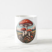 Magische Mushroom-Wiese D24 Kaffeetasse (Mittel)