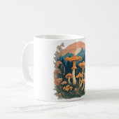 Magische Mushroom-Wiese D30 Kaffeetasse (Vorderseite Links)