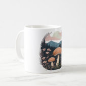 Magische Mushroom-Wiese D36 Kaffeetasse (Vorderseite Links)