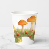 Magische Mushroom Woodland Boho Kinderdusche Pappbecher (Vorderseite)