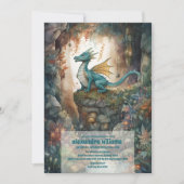 Magische Mystical Dragon Babydusche Einladung (Vorderseite)