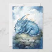 Magische Mystical Dragon Babydusche Einladung (Vorderseite)