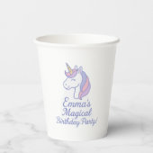 Magische Mystical Unicorn Birthday Cup Pappbecher (Rückseite)