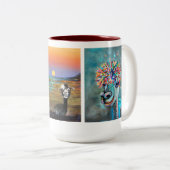 magische mystische Alpaka-Tasse Zweifarbige Tasse (VorderseiteRechts)