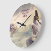 Magische Mystische Fantasie-Träume Große Wanduhr (Winkel)