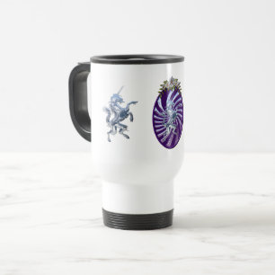 Magische Mythische Silber Einhorn Reisebecher
