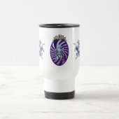 Magische Mythische Silber Einhorn Reisebecher (Mittel)