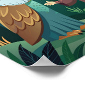 Magische Nacht im Wald: Junge und Würfel Poster (Ecke)