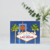 Magische Nacht in Las Vegas Willkommen in Las Vega Postkarte (Stehend Vorderseite)