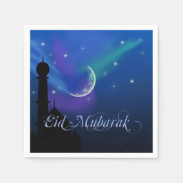 Magische Nacht - Islamisches Grünpapier Napkin Serviette