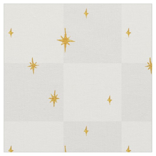 Magische Nacht Sterne Mond in aschgrau Stoff (Nahaufnahme)