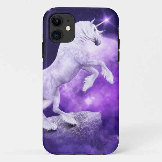 Magische Nacht verzaubertes Einhorn-Königreich Case-Mate iPhone Hülle (Rückseite)