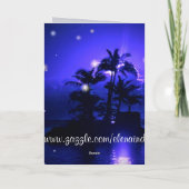 Magische Nachtkarte Feiertagskarte (Rückseite)