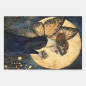 Magische Nachtmärsche mit Blume unter dem Goldenen Geschenkpapier Set (Vorderseite)