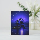 Magische Nachtpostkarte Postkarte (Stehend Vorderseite)