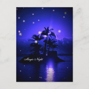 Magische Nachtpostkarte Postkarte