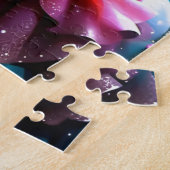 Magische Nachtschwärmerin Rose Königin und Weißes Puzzle (Seite)