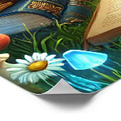 Magische Natur und Alte Bücher Poster (Ecke)