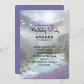 Magische Naturlandschaft Landschaftlich Geburtstag Einladung (Vorne/Hinten)