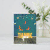 Magische Neonleuchten & Schmetterlinge Postkarte (Stehend Vorderseite)