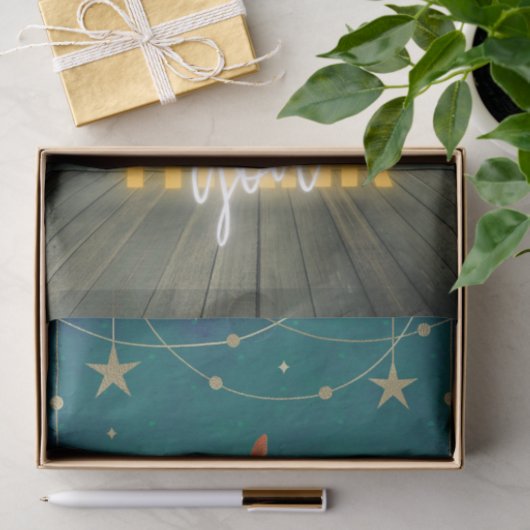 Magische Neonleuchten & Schmetterlinge Vielen Dank Seidenpapier (Geschenk)