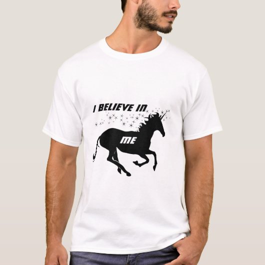 Magische Niedliche Einhorn Ich glaube an mich, Sch T-Shirt (Vorderseite)
