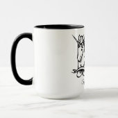 Magische Niedliche Monogramm D Einhorn-Vater oder Tasse (Links)