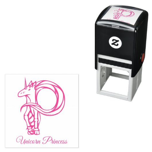 Magische Niedliche Monogramm P benutzerdefinierte Permastempel (Beispiel)