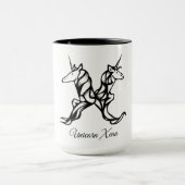 Magische Niedliche Monogramm X Einhorn Xena oder I Tasse (Zentrum)
