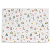 Magische Nutcracker Ballet Pink Wrapping Große Geschenktüte (Vorderseite)