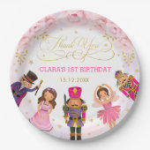 Magische Nutcracker Lila Gold Blumenballett Pappteller (Vorderseite)