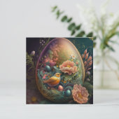 Magische Ostergrußkarte (Stehend Vorderseite)