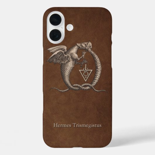 Magische Ouroboros-Drachen mit Namen Case-Mate iPhone Hülle (Rückseite)